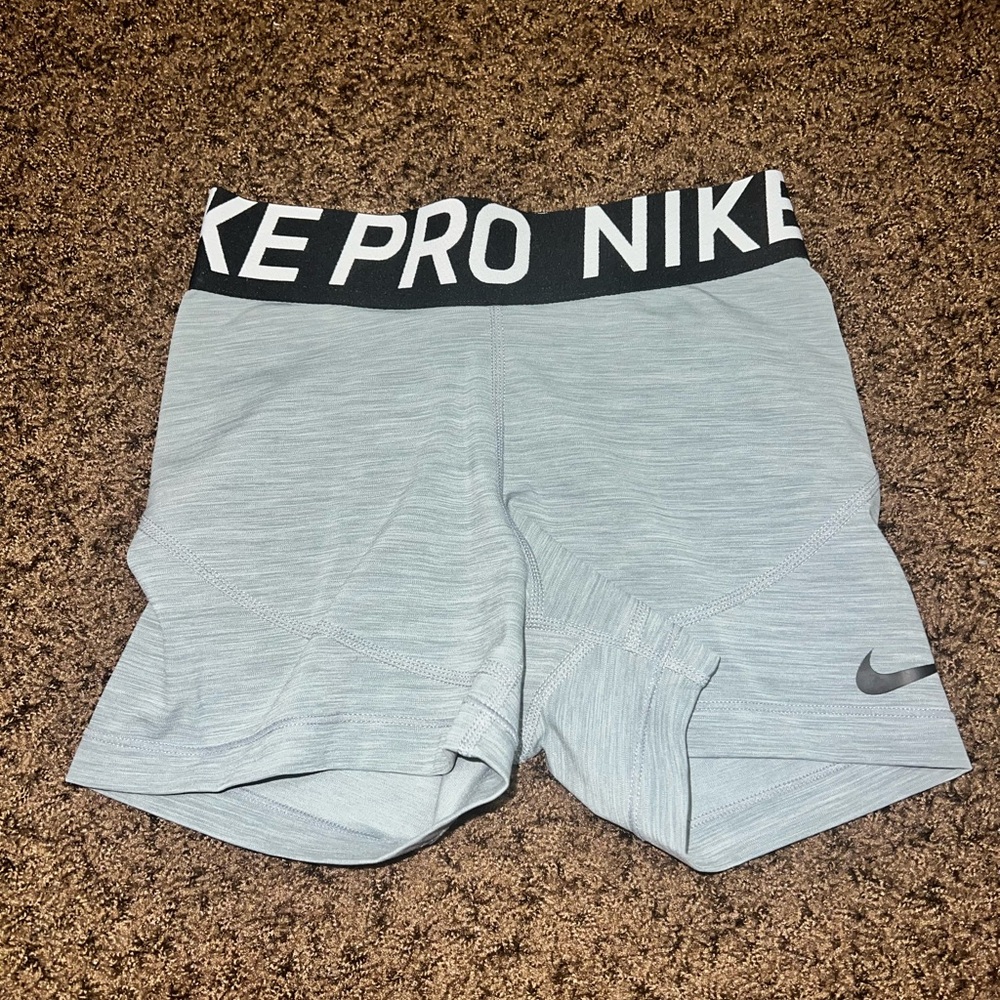 NikePro Gray Athletic Compression Shorts
